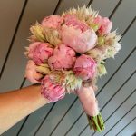 Brautstrauss mit rosa Pfingstrosen Brautstrauss mit rosa Pfingstrosen