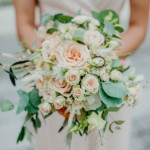 Brautstrauss rose-grün Brautstrauss rose-gruen